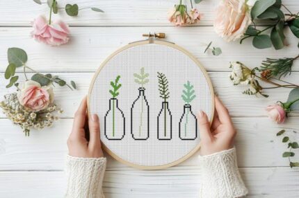 Flowers Cross Stitch Pattern