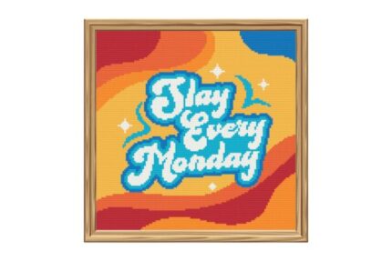 Slay Every Monday Cross Stitch Pattern